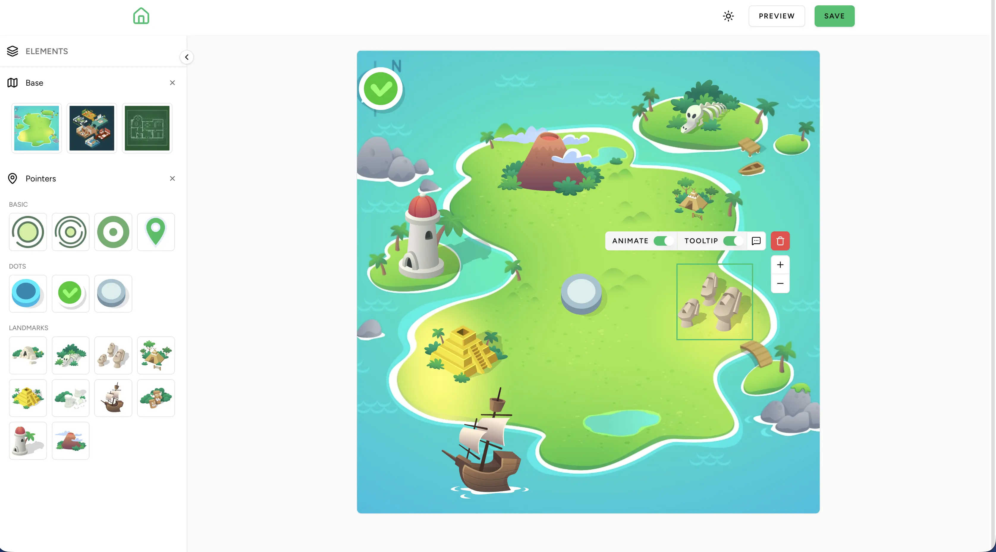 Map Builder interface